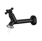 Torneira Pia 15cm Maruja com Bico Parede Preto Viqua