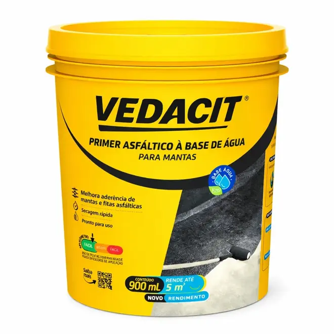 PRIMER ASFALTICO BASE AGUA 900 ML VEDACIT