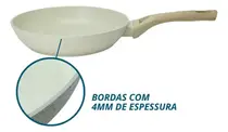Frigideira Antiaderente Cerâmica 20cm Creme Dolce Home