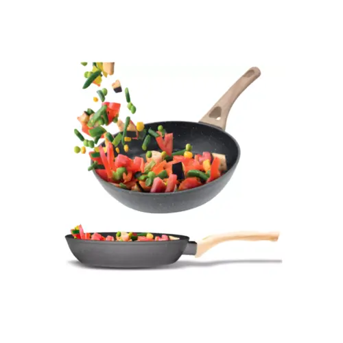 Frigideira AntiAderente Ceramica 28cm Cinza Dolce Home