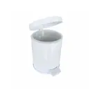 Lixeira de Aço com Pedal 4,5L Branca 3501 Viel