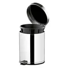 Lixeira Inox com Pedal 4,5L Preta 3507 Viel