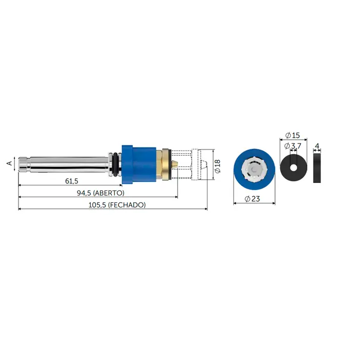 Reparo MVS p/ Registro Pressao Deca 0224 Blukit