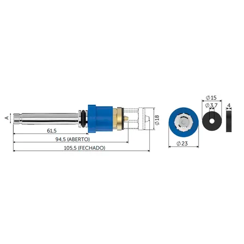 Reparo MVS p/ Registro Pressao Deca 0224 Blukit