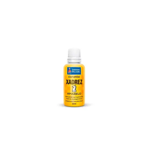 Corante Pigmento Líquido Xadrez p/ Tintas 50ml Amarelo Sherwin Williams