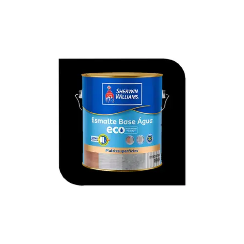 Esmalte Eco Acetinado 3,6L Preto - Sherwin Williams
