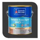 Tinta Esmalte Eco Brilho Base Água 3,6L Preto Sherwin Williams