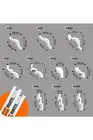 Moldura Rodateto Canto A35 Branco 02 Pç de 24cm FBDA35CA Epex