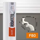 Moldura Rodateto Canto F80 Branco 02 Pç com 24cm FBDF80CA Epex
