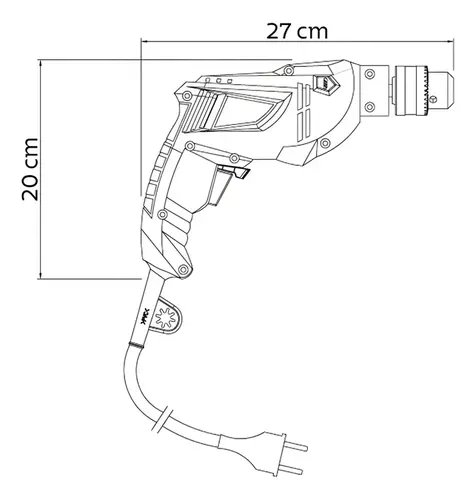 Furadeira Impacto 3/8 500w 220v Tramontina