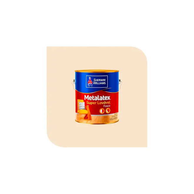 Metalatex Super Lavavel Fosco 3,6L Perola Sherwin