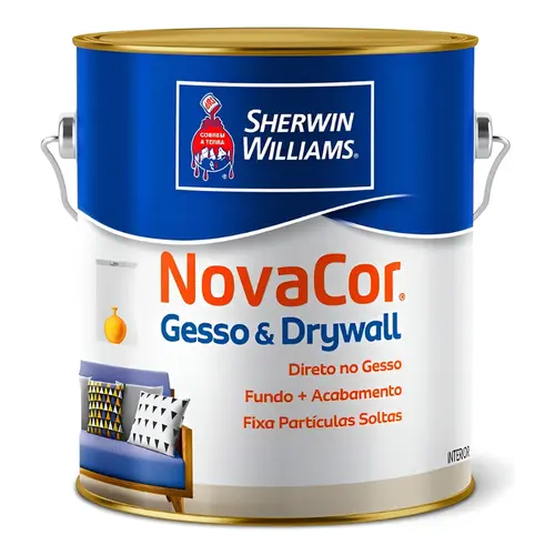 Tinta Novacor Gesso 3,6L Branco Sherwin Williams