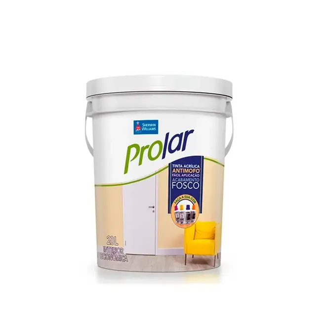 TINTA ACRILICA PROLAR BALDE 20L BRANCO SHERWIN