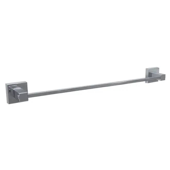 Porta Toalha Banho 64x3x3cm Aluminio Kromus Sicmol