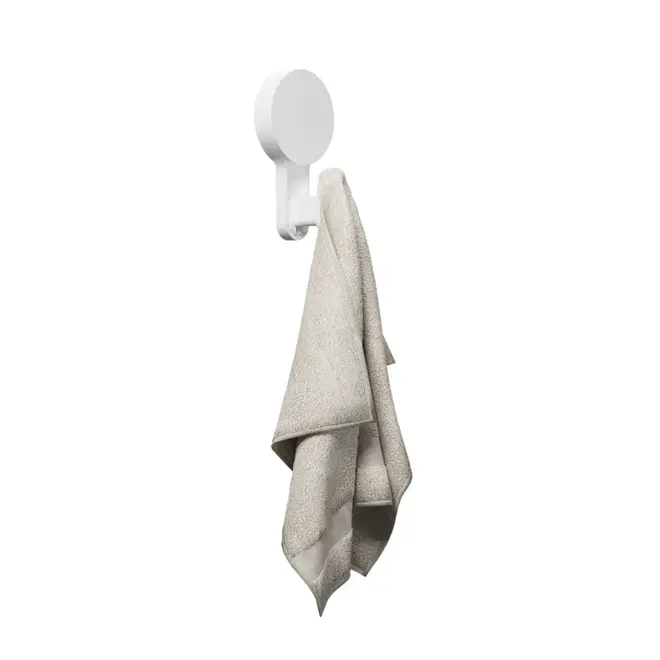 Gancho Porta Toalha Branco com Adesivo Astra