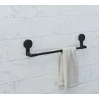 Porta Toalha com Adesivo Preto Fosco AD/PT Astra
