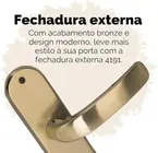 Fechadura Galaxy Bronze Esp 4191 Externa Aliança