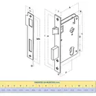 Fechadura Galaxy Externa Cromada Roseta 40mm 4181 Aliança