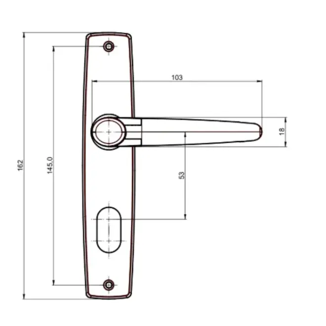 Fechadura Joy Externa F-2600/241 Inox Polido 083441 Aliança