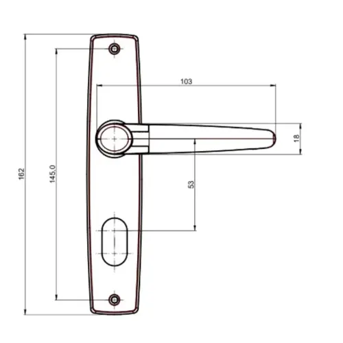 Fechadura Joy Externa F-2600/241 Inox Polido 083441 Aliança