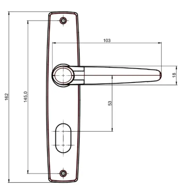 Fechadura Joy Banheiro F-2800/241 Inox Polido 083526 Aliança