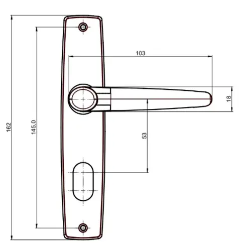 Fechadura Joy Banheiro F-2800/241 Inox Polido 083526 Aliança