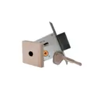 Fechadura Tetra Auxiliar para Porta de Entrada Quadrada F2000 Bronze Latonado Aliança