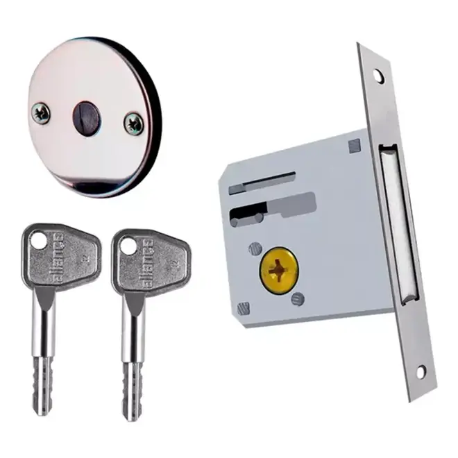 Fechadura Simples Tetra Auxiliar  F2000  Inox Polido 025526 Aliança