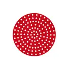 Forro Tapete Silicone p/Airfryer Redondo 19cm Vermelho Dolce Home