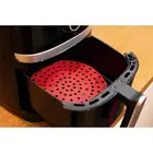 Forro Tapete Silicone p/Airfryer Redondo 19cm Vermelho Dolce Home