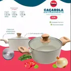 Panela Caçarola Antiaderente Ceramica 28cm 6,6L Creme Dolce