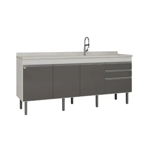 Gabinete de Cozinha Esmeralda 1,94m Branco/Opera Locatt