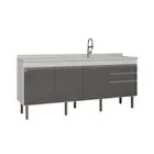 Gabinete de Cozinha Esmeralda 1,94m Branco/Opera Locatt