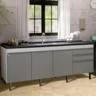 Gabinete de Cozinha Esmeralda 1,94m Branco/Opera Locatt