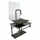Kit Lavabo, Cuba e Espelho Rubi 48cm Mármore Preto Dulluc
