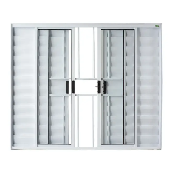 Veneziana 6 Folhas Soft Branca com Grade 100x150 Proex