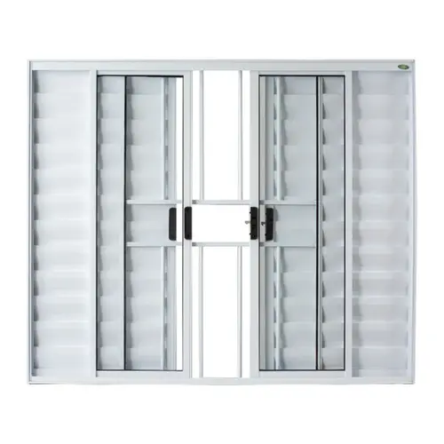 Veneziana 6 Folhas Soft Branca com Grade 100x120 Proex