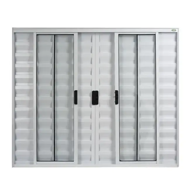 Veneziana 6 Folhas Soft Branca sem grade 100x150 Proex