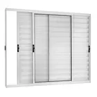 Veneziana 3 Folhas Soft Branca sem grade 100x100 Proex