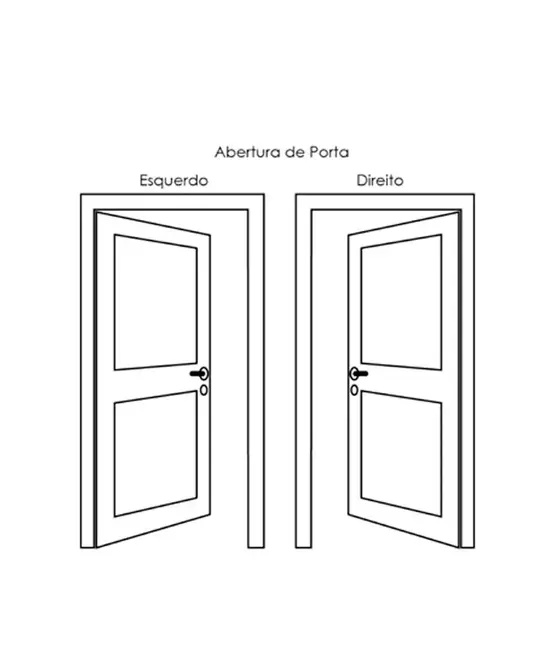 Porta Basculante Soft Branco 210x80 ESQ Proex