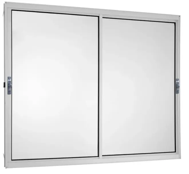 Janela de Correr 2 Folhas Soft Branca sem Grade 100x150 Proex
