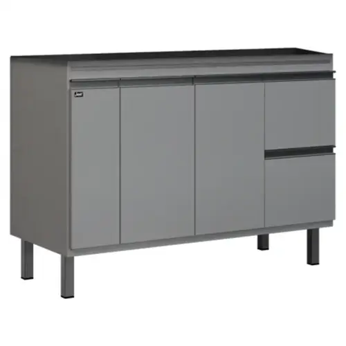Gabinete de Cozinha Glamour 1,14m Cobalto/Cobalto Locatt