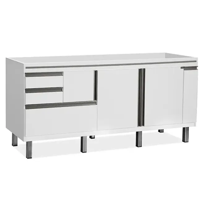 Gabinete de Cozinha New Elegance 1,74m Branco Locatt