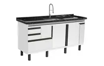 Gabinete de Cozinha New Elegance 1,74m Branco Locatt