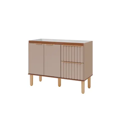 Gabinete de Cozinha Agata 1,14m Cappuccino/freijo MGM
