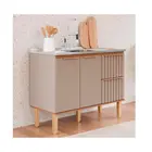 Gabinete de Cozinha Agata 1,14m Cappuccino/freijo MGM