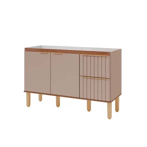 Gabinete de Cozinha Agata 1,44m Cappuccino/Freijo  MGM