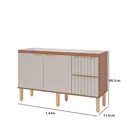Gabinete de Cozinha Agata 1,44m Cappuccino/Freijo  MGM