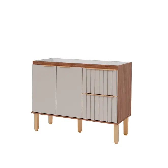 Gabinete de Cozinha Agata 1,14m Freijo/Off White MGM