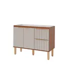 Gabinete de Cozinha Agata 1,14m Freijo/Off White MGM